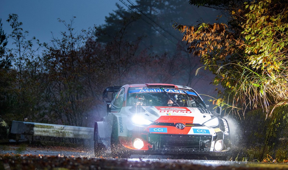Kalle Rovanperä tänavusel Jaapani rallil.