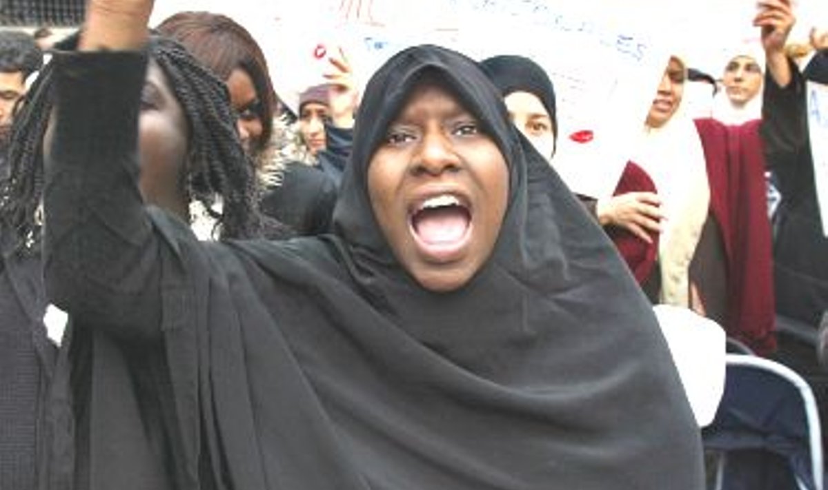 Moslemi naiste protest Pariisis