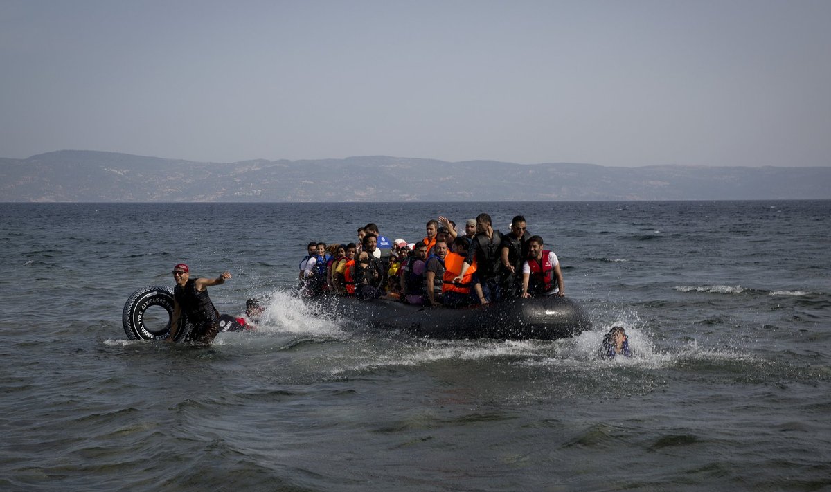 Paadipõgenikud Lesbose saarel Kreekas