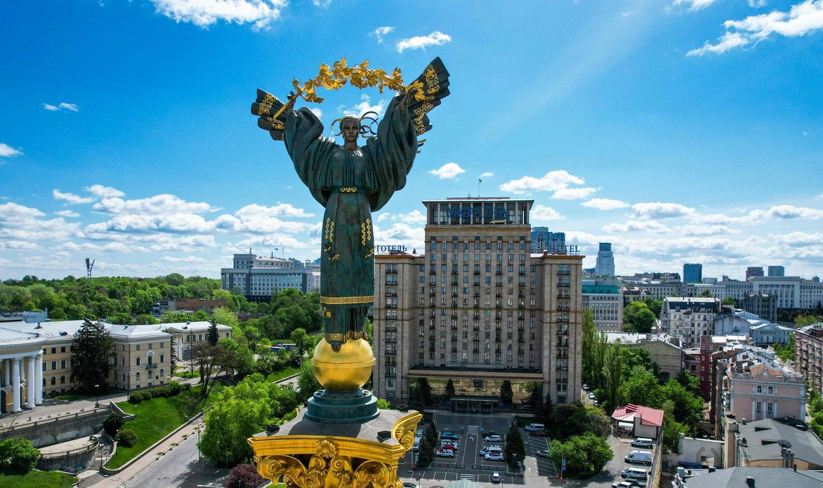 Putin ei suuda andestada Ukraina iseseisvumist 1991. aastal. Fotol on Ukraina iseseisvuse monument Kiievis.
