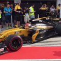 VIDEO | Robert Kubica tegi Renault' vormeliga avarii juba boksist väljudes!