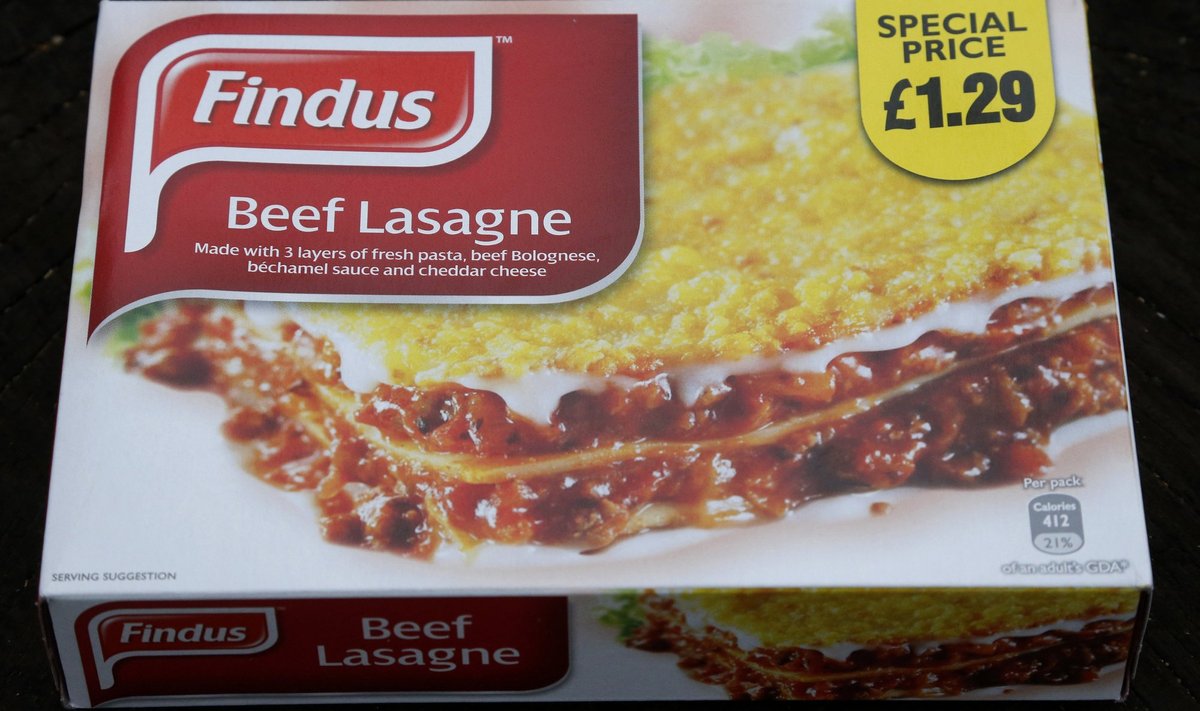 Suurbritannias müüdi loomaliha lasanje nime all toodet, mis sisaldas hoopis hobuseliha.