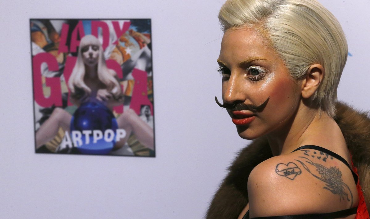 Lady Gaga poses at Berghain nightclub to promote her latest album in Berlin