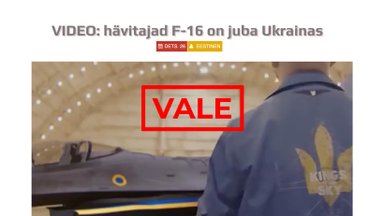 FAKTIKONTROLL | See pole F-16 hävituslennuk, vaid Ukraina rõivafirma reklaam