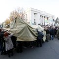 VIDEO ja FOTOD | Kiievisse taas üles pandud meeleavaldajate telke lubati mitte maha võtma hakata