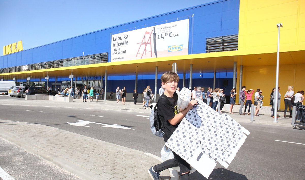 ÕNNELIKUD: Riiga jõudis Ikea Eestist varem.