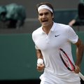 Federer tuli rongi alt välja ja jõudis poolfinaali