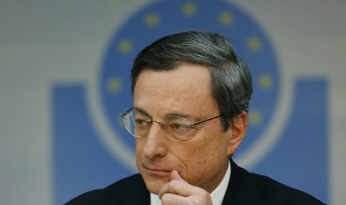 Mario Draghi väljendas eile Frankfurtis muret Ukraina kriisi mõjude pärast Euroopale.