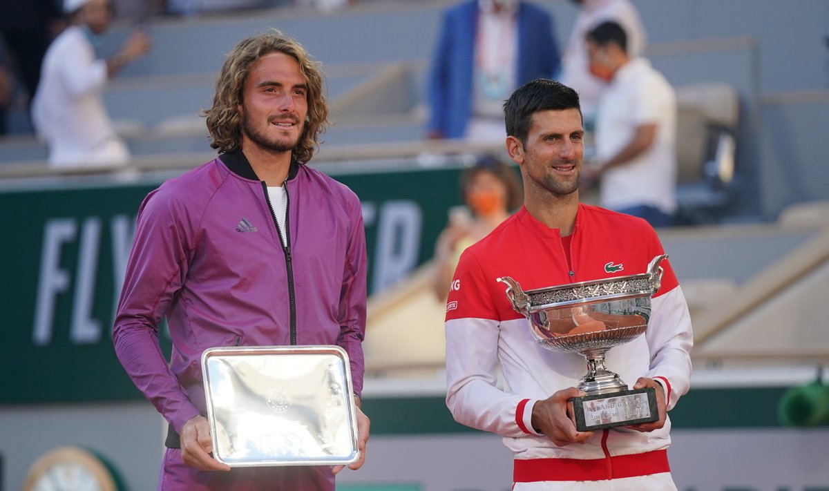 Esimest korda suure slämmi finaalis mänginud Stefanos Tsitsipas kaotas French Openil Novak Djokovicile.