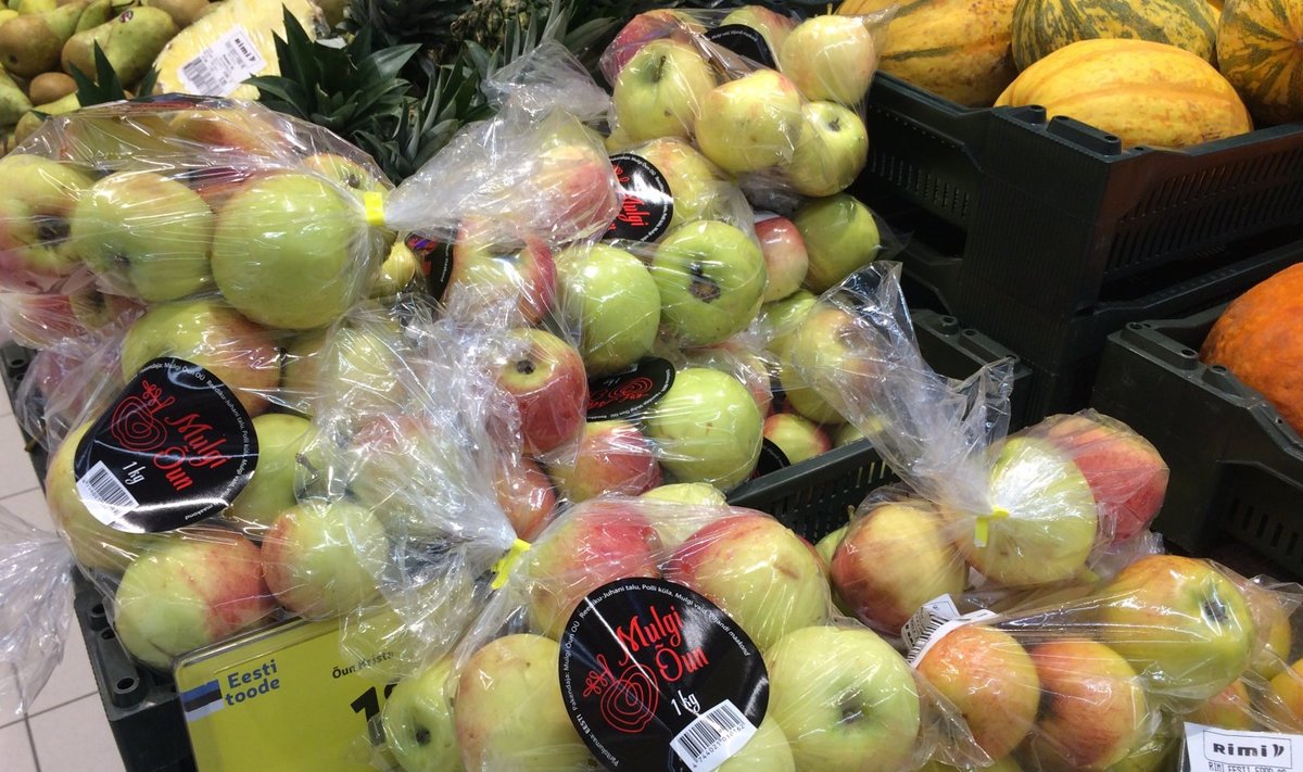 Alt paistev sordinimi kuulub teistele õuntele. Pakendis olevate õunte kohta kaupluses teave puudus.