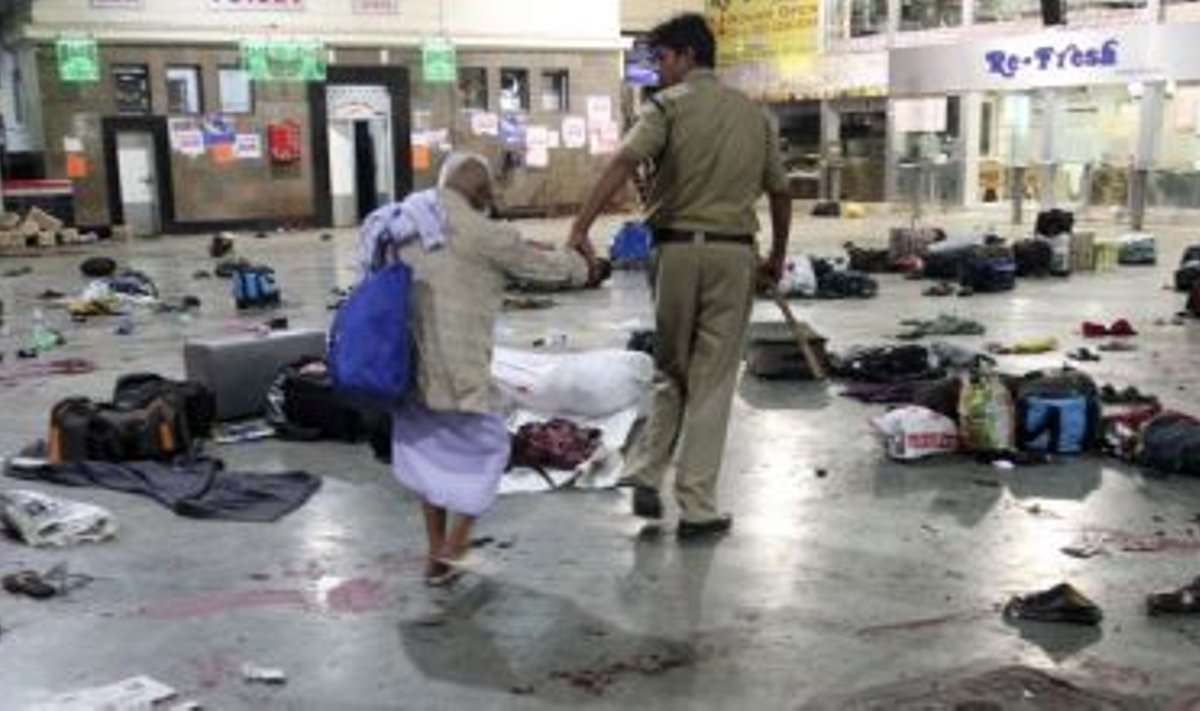 Mumbai raudteejaam pärast rünnakut