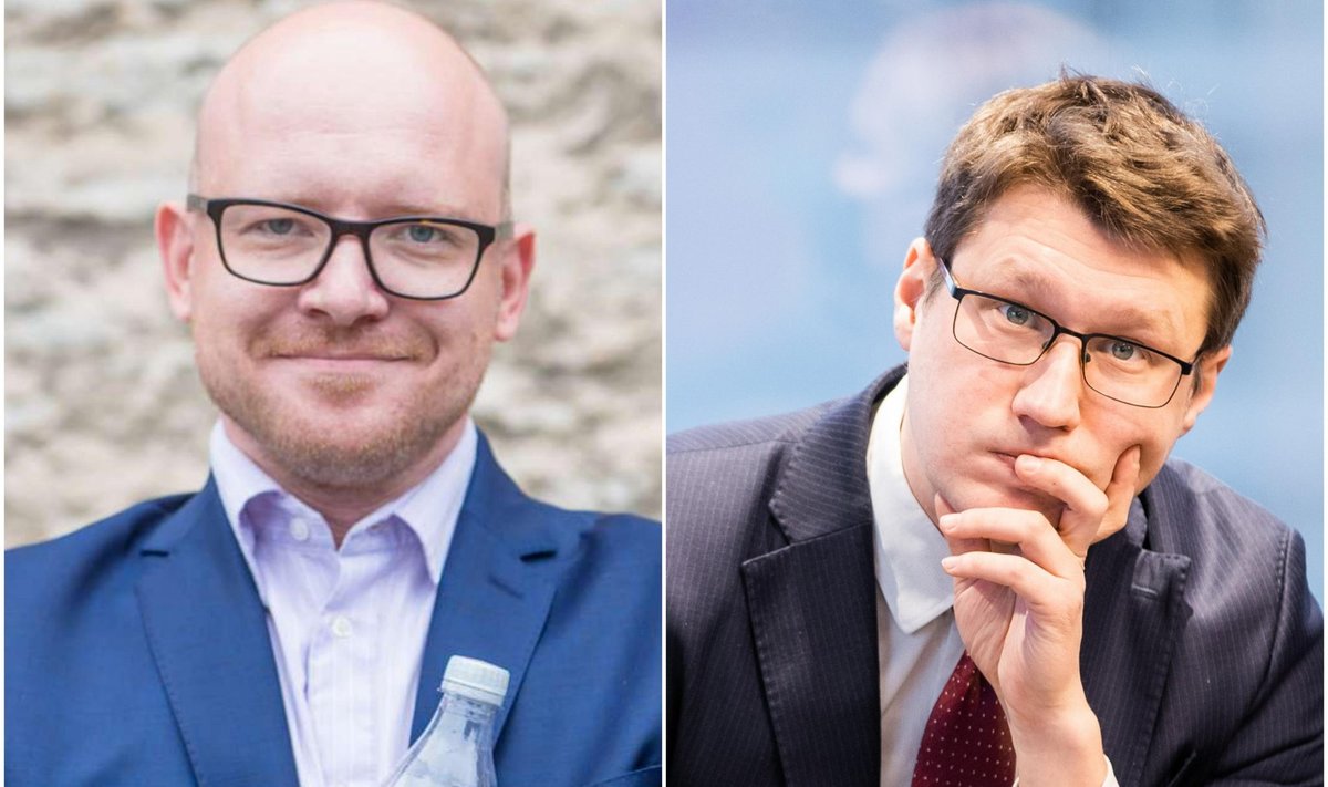 TUHAT EUROT MÄNGUS: Ökonomist Indrek Seppo ja LHV pensionifondide ekspert Vahur Vallistu on oma veendumustes niivõrd kindlad, et sõlmisid selle kinnituseks 10aastase kihlveo.