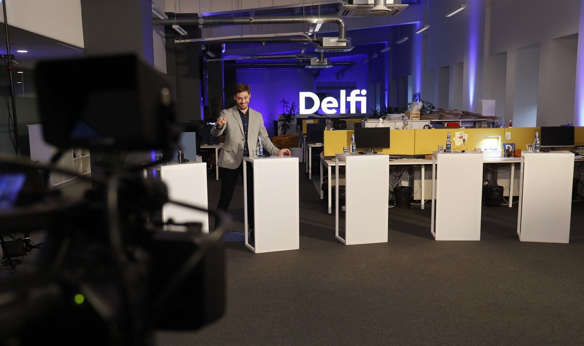 Delfi TV valimisõhtu otsesaade alustab pühapäeval kell 20.45.