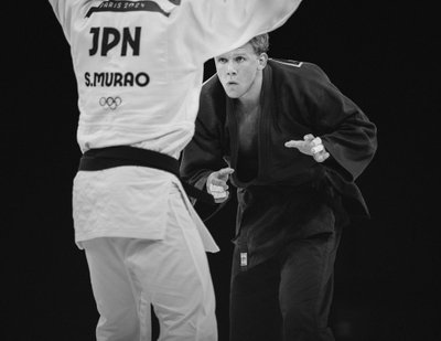 Judoka Klen Kristofer Kaljulaidi karm pilk jaapanlasele Sanshiro Muraole 