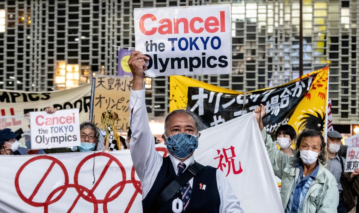 Olümpiavastased protestijad Tokyos