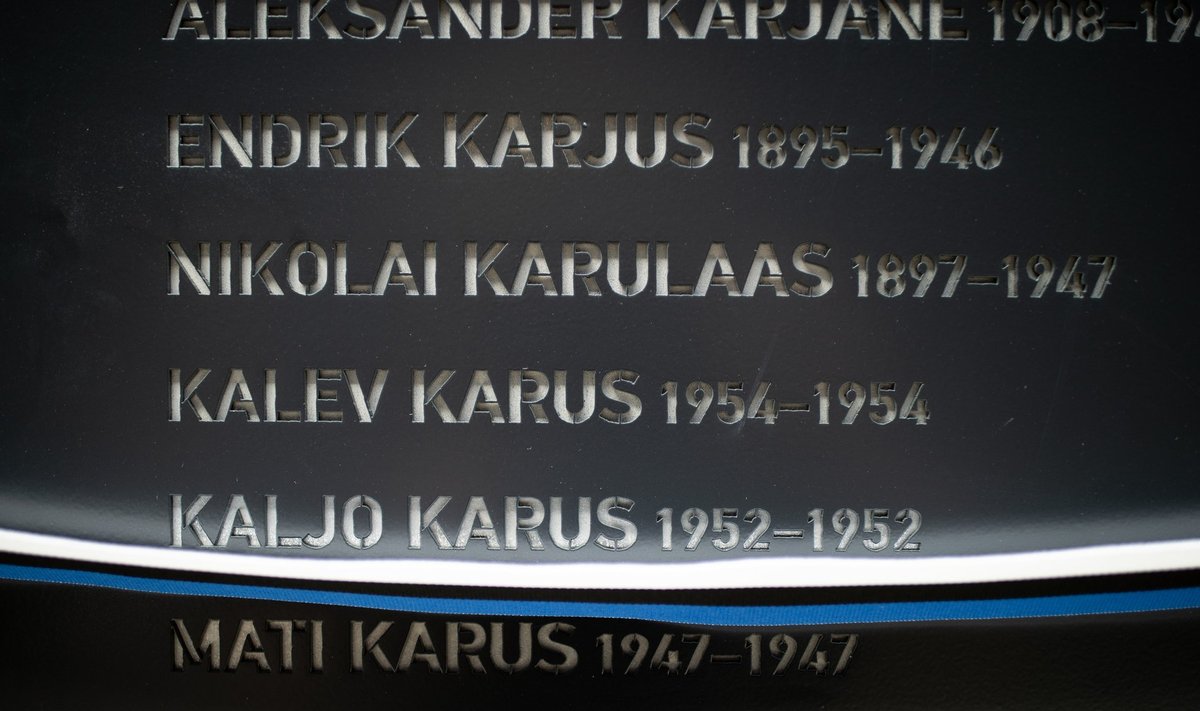 Kommunismiohvrite memoriaalil avati mälestustahvlid uute nimedega