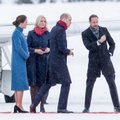FOTOD | Hertsoginna Catherine ja prints William jõudsid pakast trotsides Oslosse