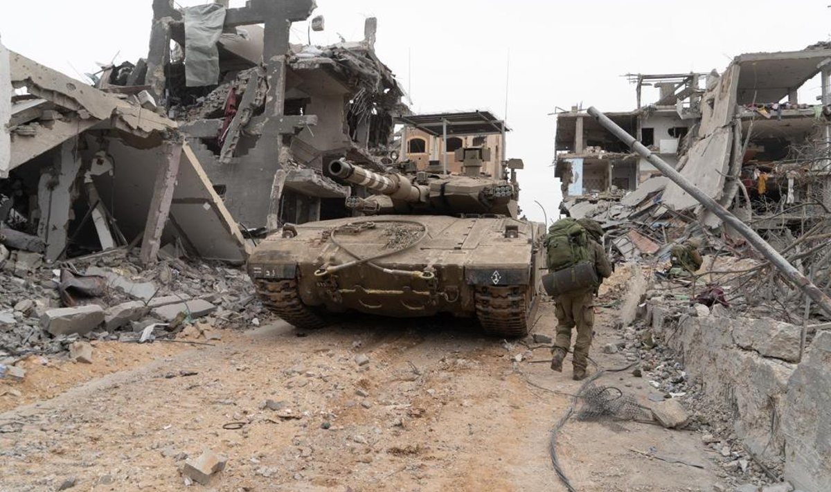 Iisraeli armee tank Gazas