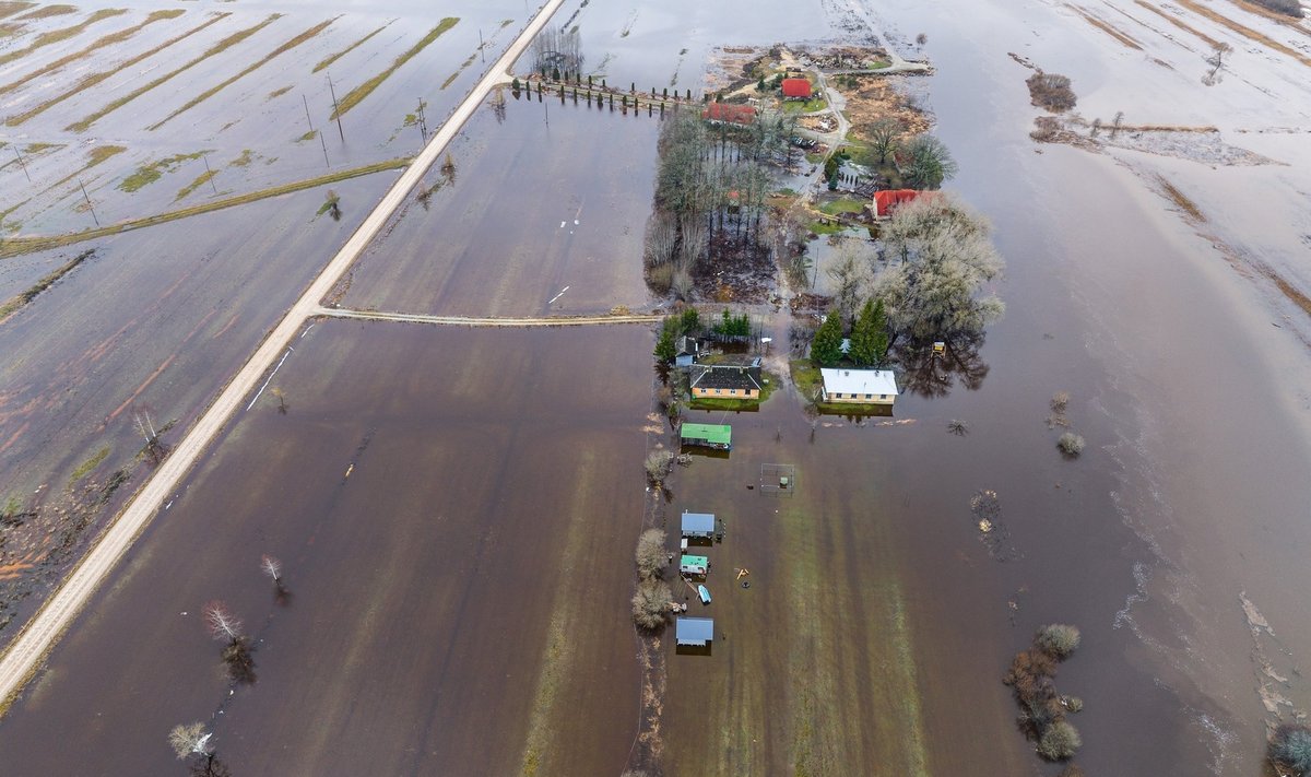 Kasari jõe tekitatud üleujutus Lääne-Eestis