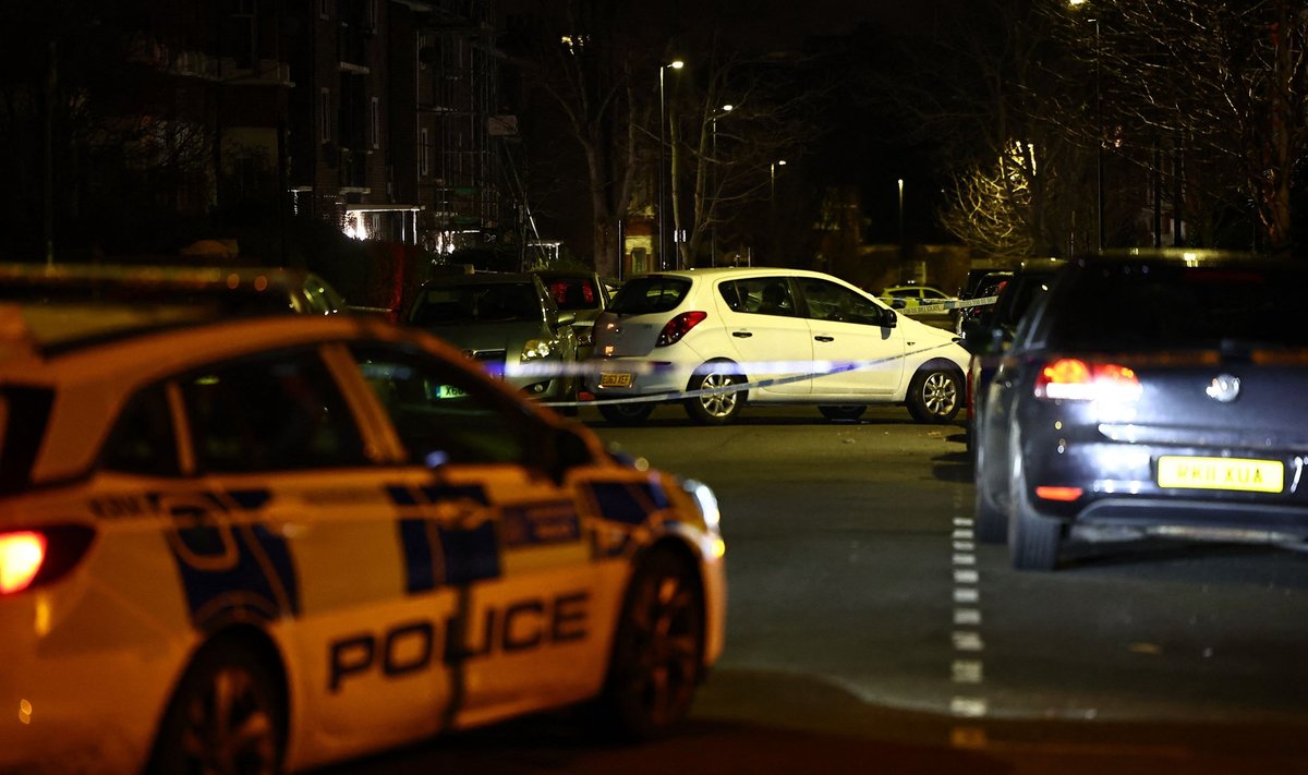 Politsei Lõuna-Londonis toimunud rünnaku sündmuskohal.