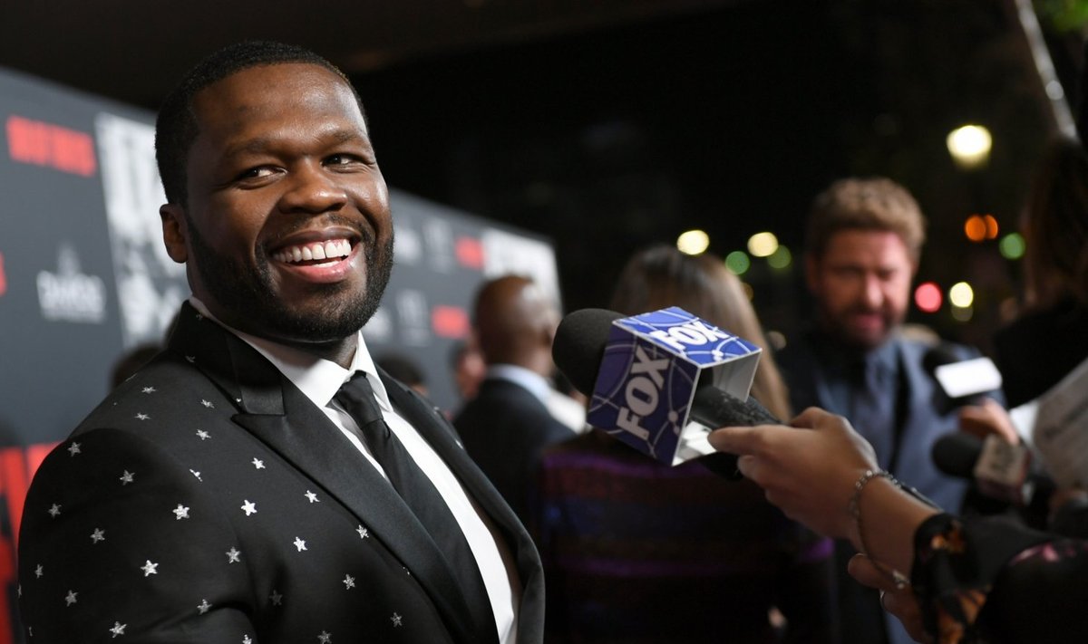 50 Cent eelmise aasta jaanuaris filmiesitlusel. Nüüd on ilmselt mehe tuju veel parem. 