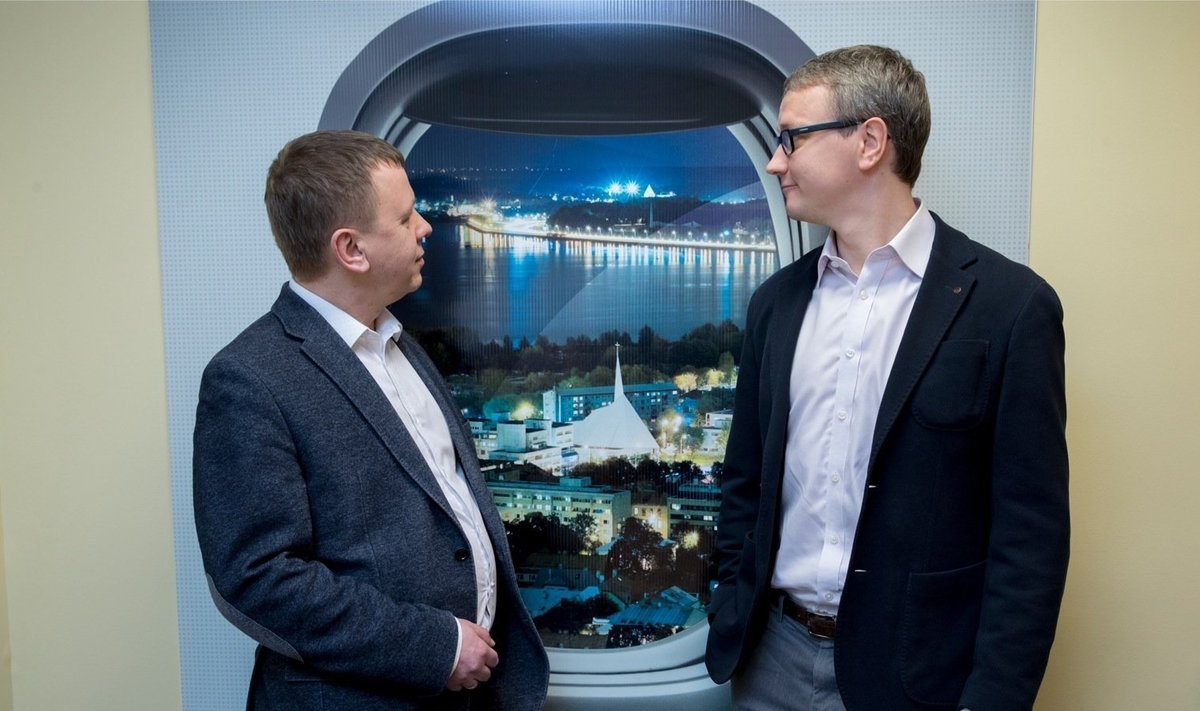 Jaan Tamm (vasakul) ja Ahto Pärl vaatavad lootusrikkalt tulevikku. 2019. aastaks oodatakse Nordicalt juba nulli jõudmist või isegi väikest kasumit.