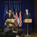 TÄISPIKKUSES: Toomas Hendrik Ilvese ja Barack Obama ühine pressikonverents
