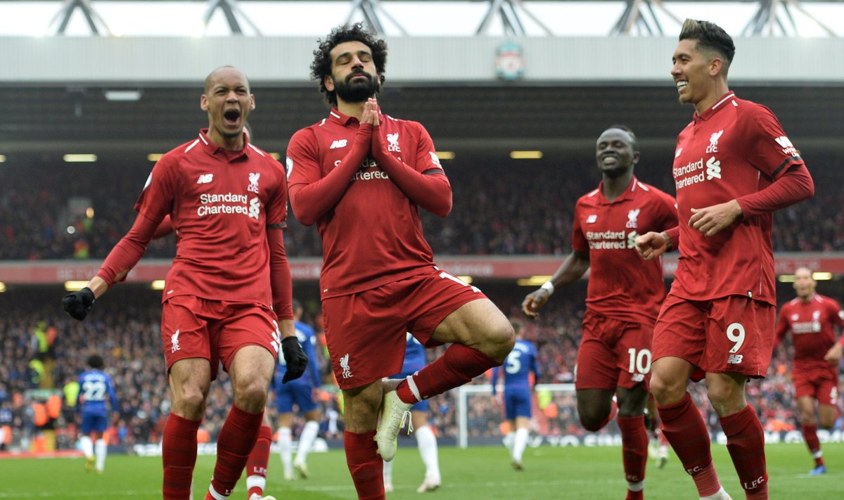 Mohamed Salah vormistas Liverpooli 3:0 võidu.