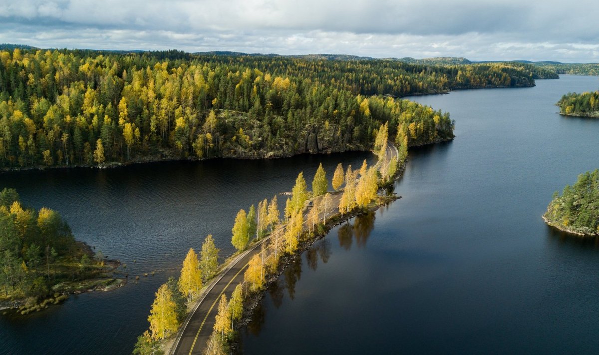 Архипелаг Puumala  в регионе Visit Saimaa в Финляндии