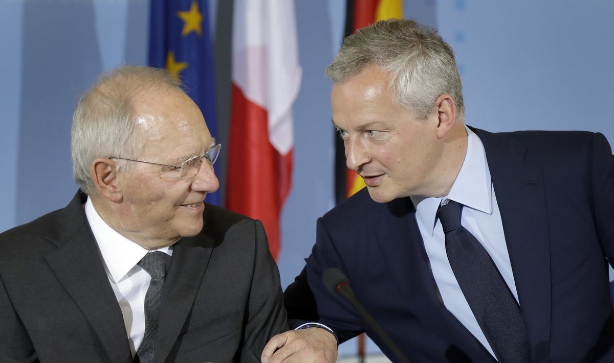 Wolfgang Schäuble ja Bruno Le Maire