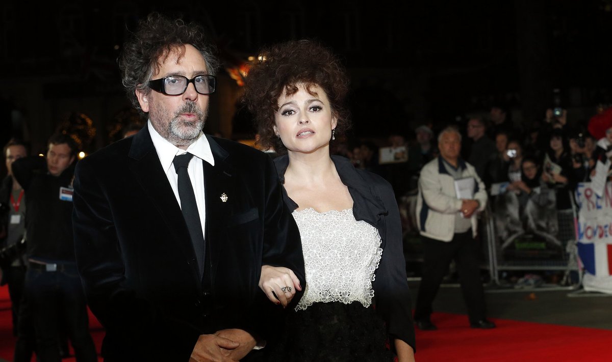 File photo of Tim Burton and Helena Bonham Carter arriving for the European premiere of his film "Frankenweenie 3D" at the Odeon Leicester Square in central London