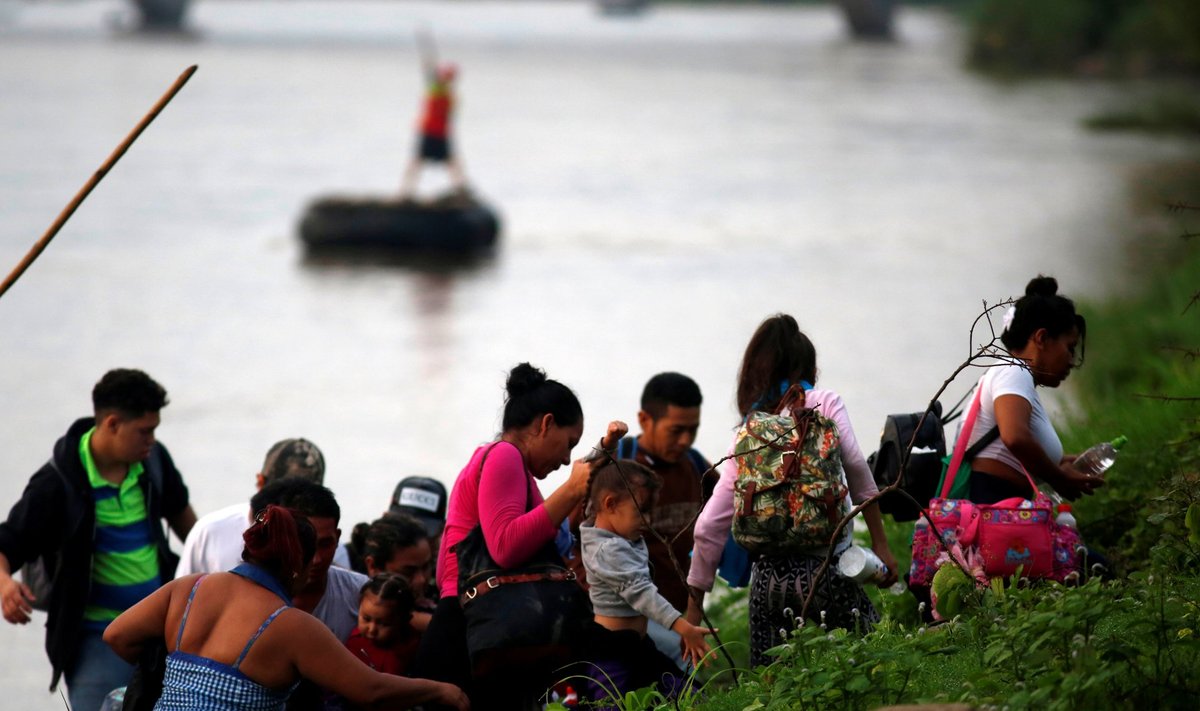 Kesk-Ameerika migrandid teel Guatemalast Mehhikosse