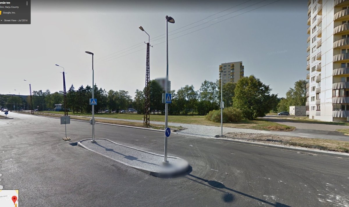 Tallinn, Päevalille 2 juures (Google Street View ekraanitõmmis)