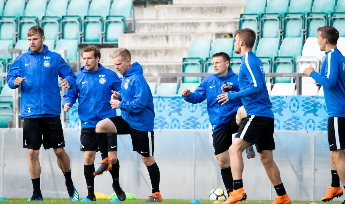 Eesti jalgpallikoondise treening