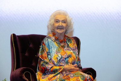 89-летняя Ита Эвер на премьере фильма в 2020 году, где она сыграла одну из ролей.