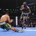 VIDEO | Deontay Wilder virutas WBC tiitlimatšis vastase juba avaraundis nokauti
