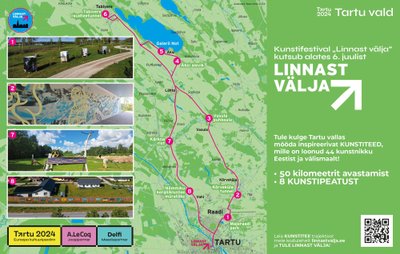 „Linnast välja“ kunstitee trajektoor