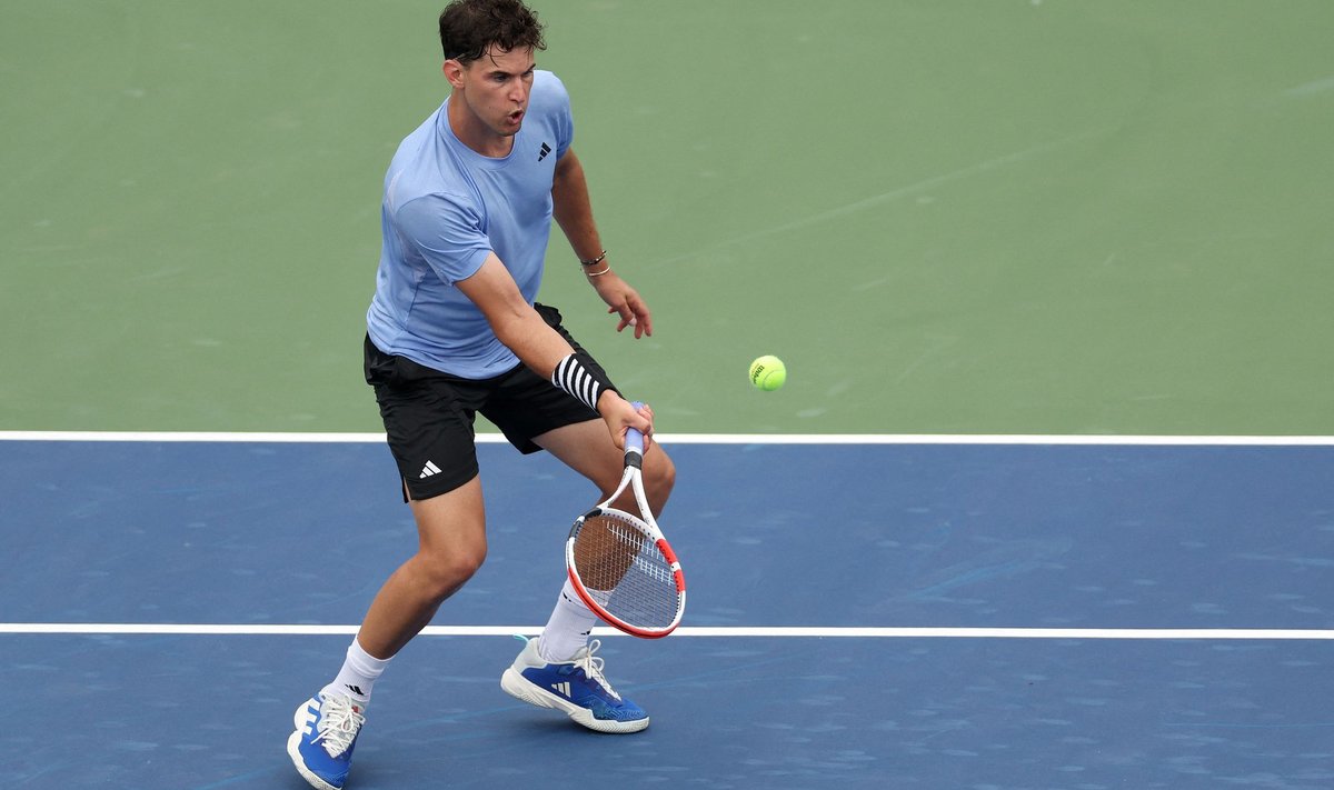 Dominic Thiem pääses esimest korda pärast 2021. aasta Austraalia lahtiseid suure slämmi turniiri teise ringi.