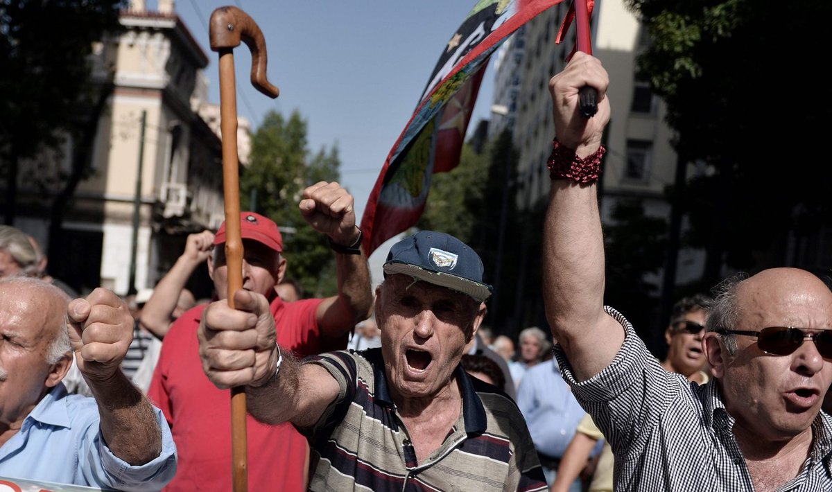 Kreeka protestivad pensionärid