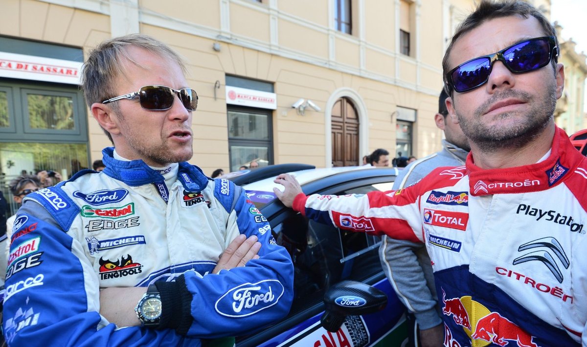 Petter Solberg ja Sebastien Loeb 2012. aastal.