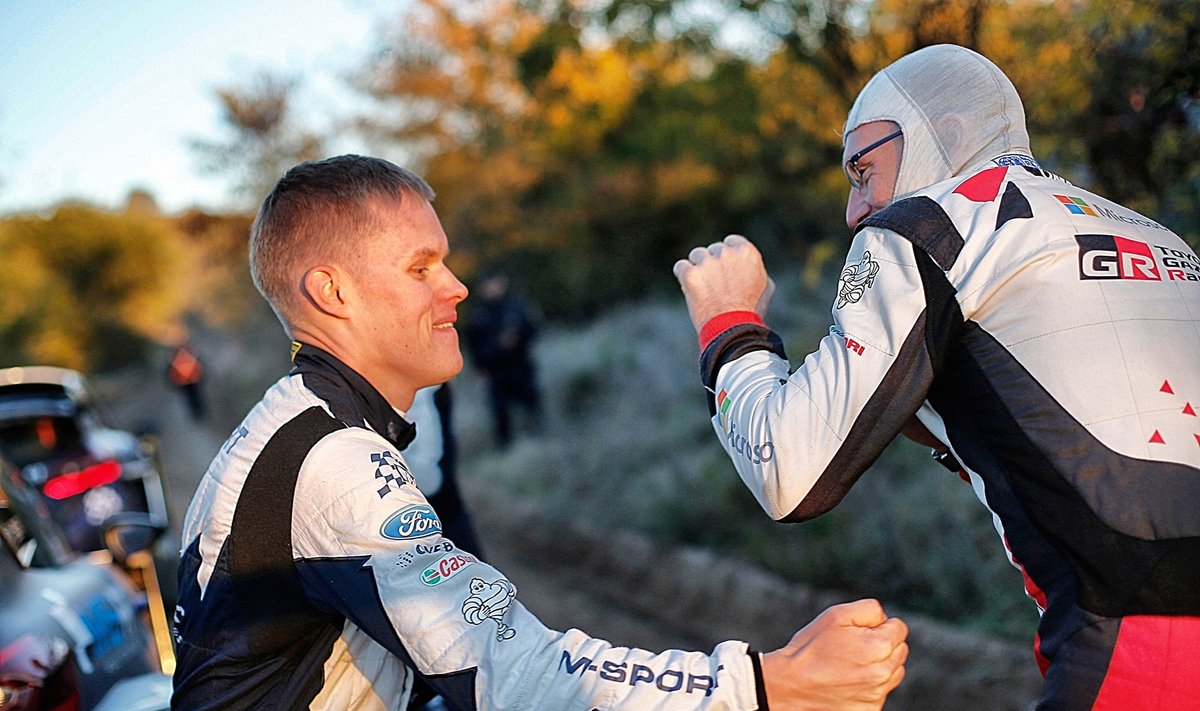 Ott Tänak ja Jari-Matti Latvala 2017. aastal, kui koos sõideti M-Spordis