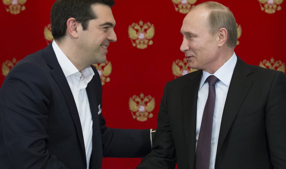 Kreeka peaminister Alexis Tsipras ja Venemaa president Vladimir Putin