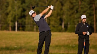 Markus Varjun asus kahe rekordiga Eesti golfi meistrivõistluste liidriks