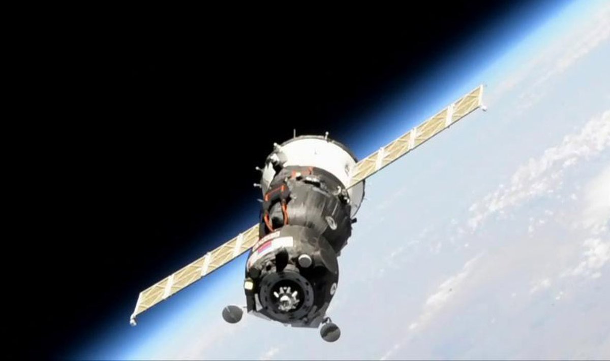 Sojuz MS-14 vaadatuna rahvusvahelisest kosmosejaamast