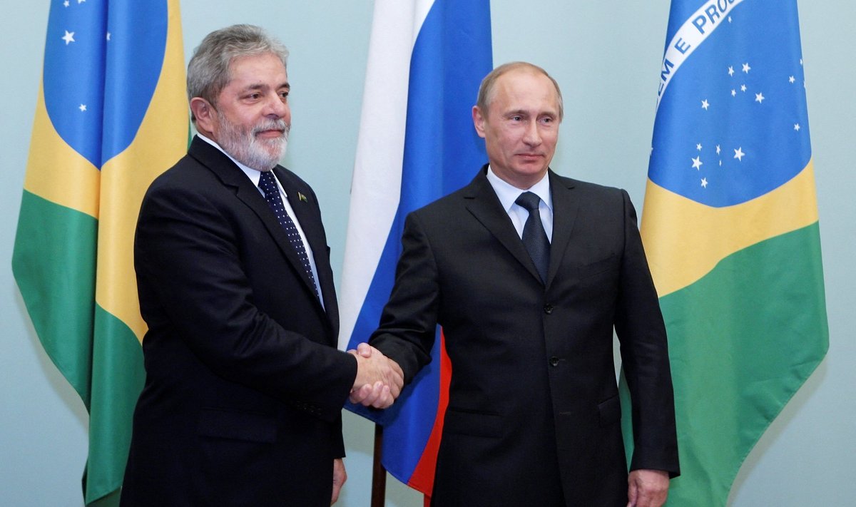 Luiz Inácio Lula da Silva ja Vladimir Putin 2010. aastal Moskvas