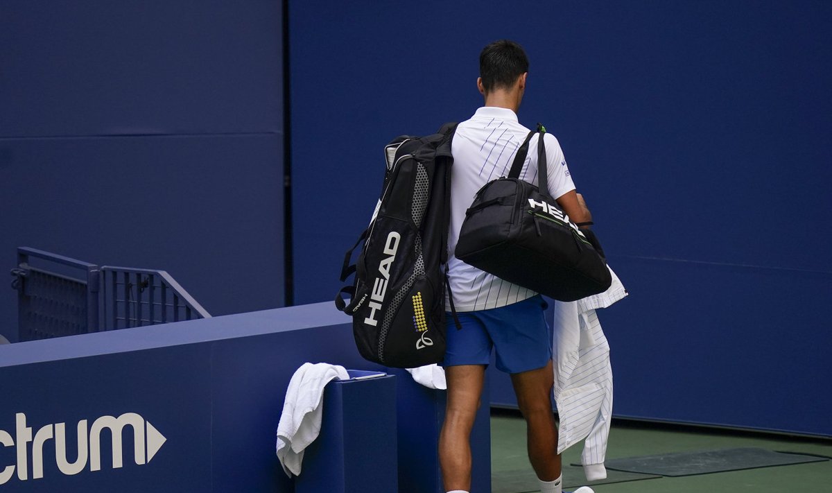 Turniirilt eemaldatud Novak Djokovic.