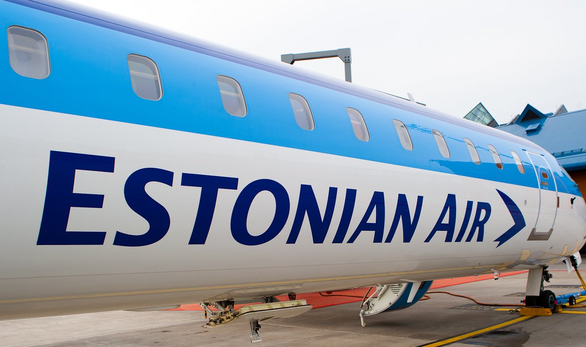 Estonian Airi lennuk Tallinna lennujaamas