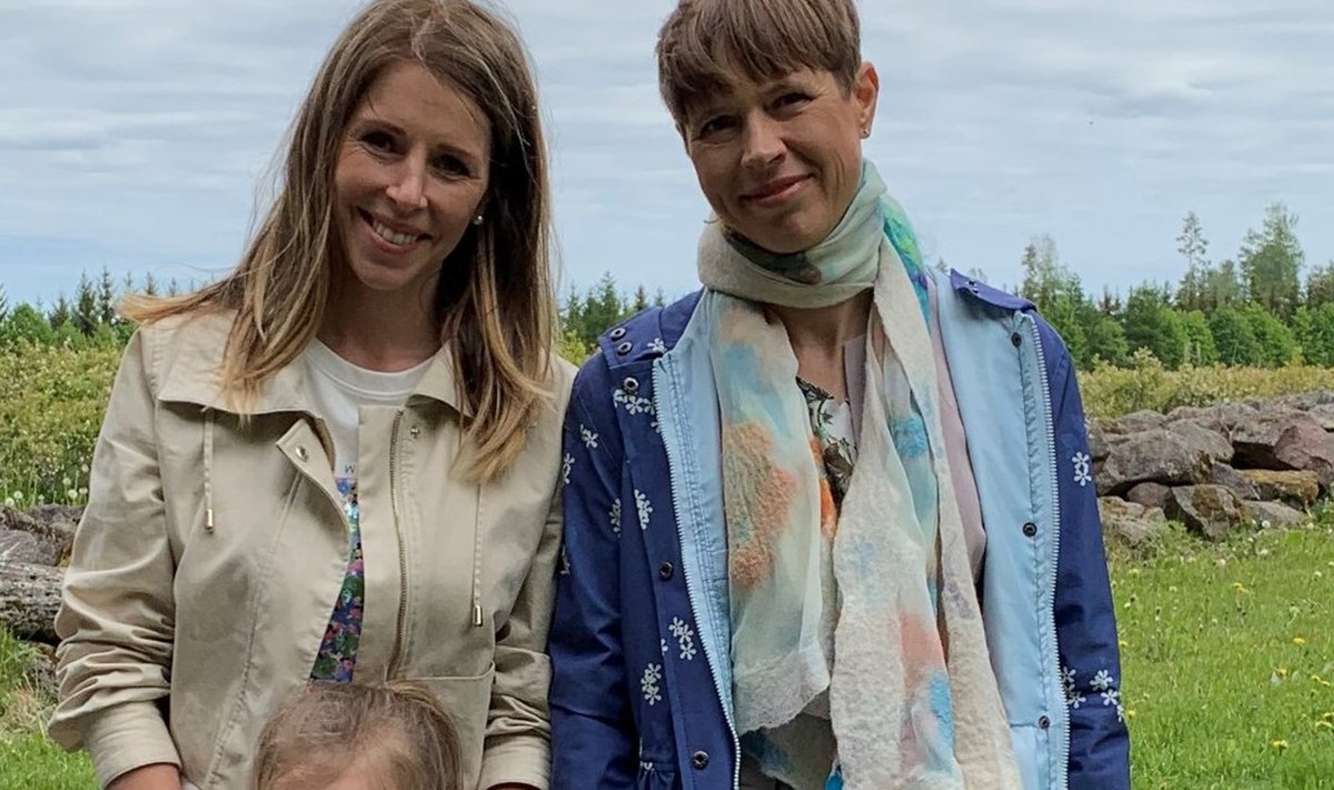 Elke Lillemets ja president Kersti Kaljulaid juuni algul, kui president Marjamaa talu külastas.