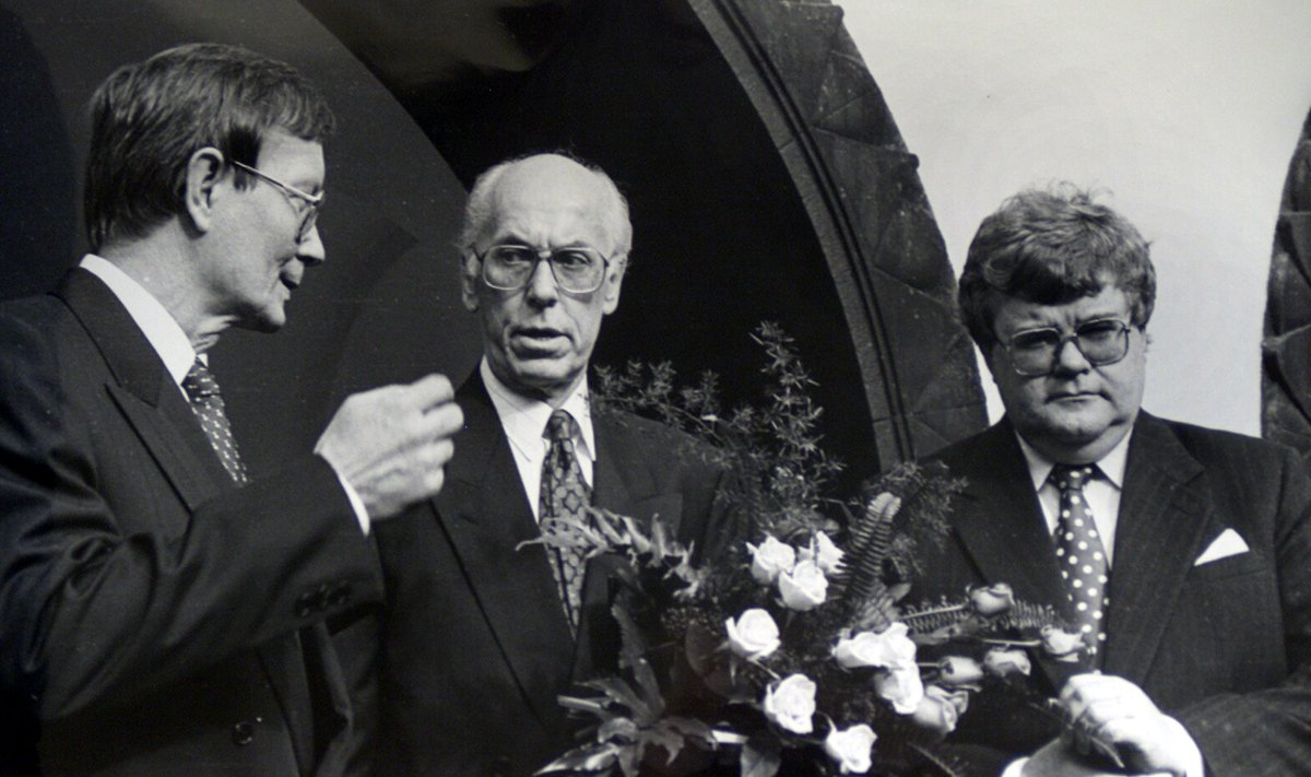 Tunne Kelam, Lennart Meri, Edgar Savisaar 1992. a