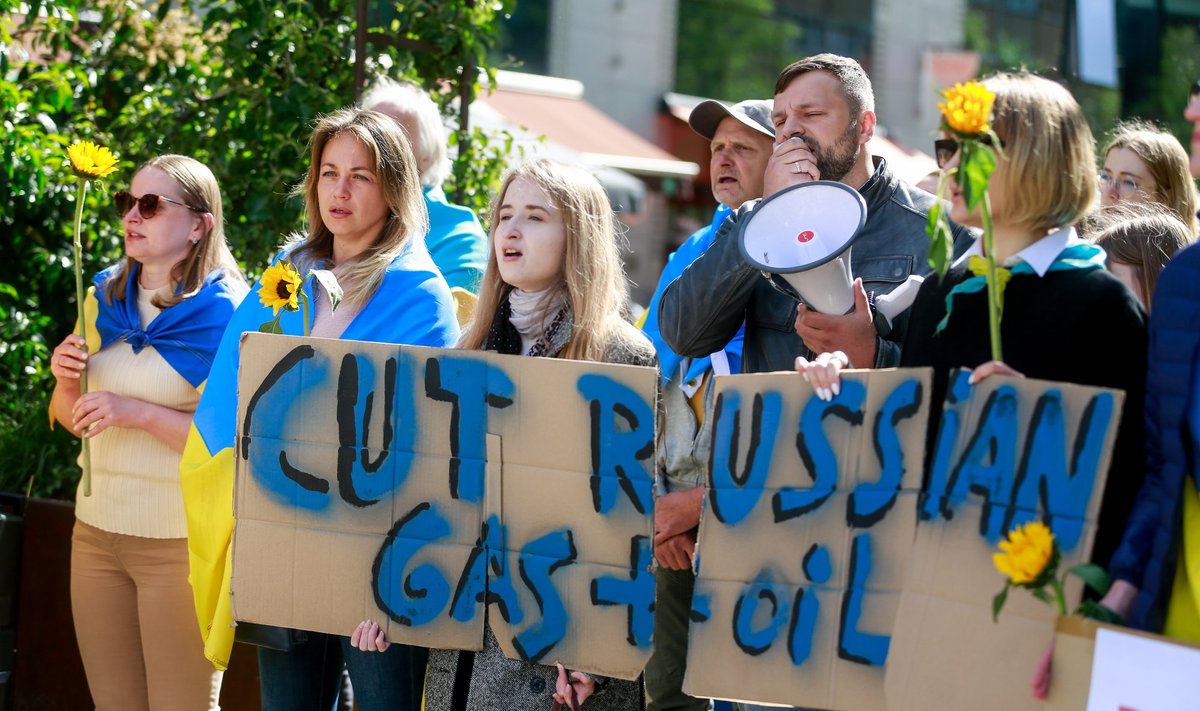 Protest Vene gaasi ja nafta kasutamise osas Belgias